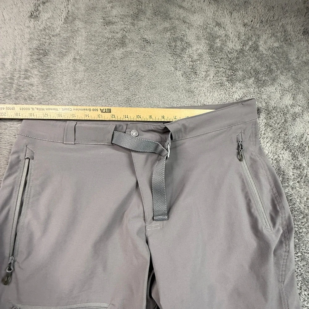Columbia Titan Pass Pants Mens 36x32 Gray Belted Titanium Hiking AO0317